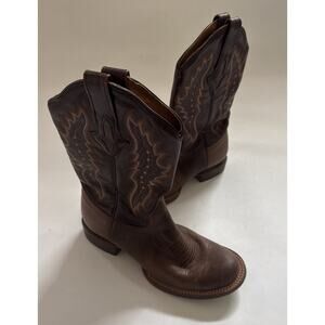 Vintage RESISTOL Cowboy Boots Mens 7B (NARROW) Western Leather READ